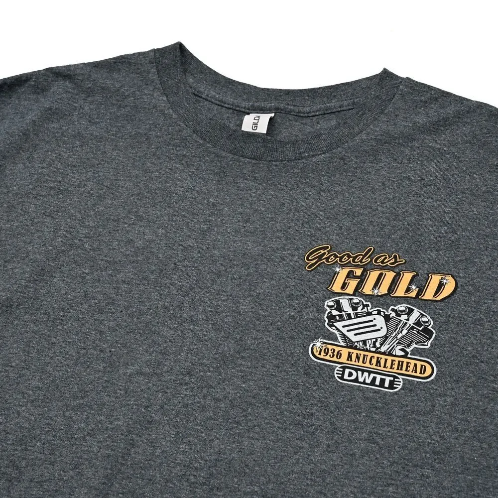 Harley Davidson 1936 Knucklehad Motorcycle‎ T Shirt Men's XL Gray Classic